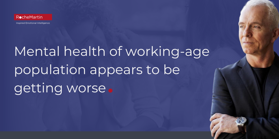 Mental Health of Working Age People Seems To Be Getting Worse